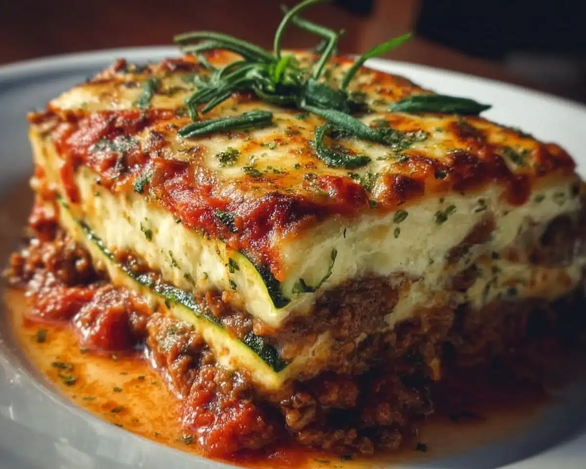Keto Zucchini Lasagna Delight