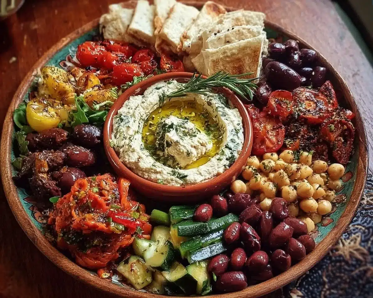 Mediterranean Mezze Tapas Platter