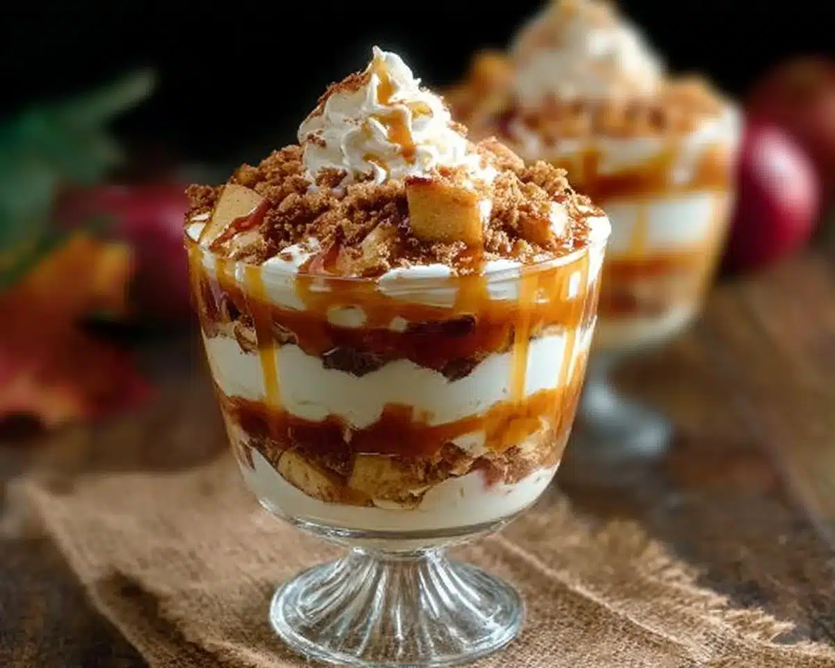Thanksgiving Caramel Apple Trifle