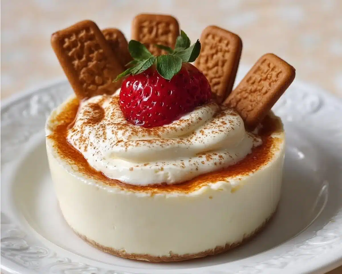 Viral Japanese yogurt cheesecake topped with fresh fruits