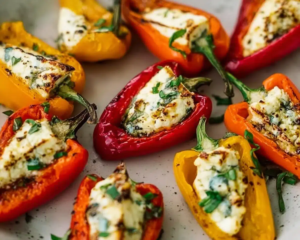Goat Cheese Stuffed Mini Peppers
