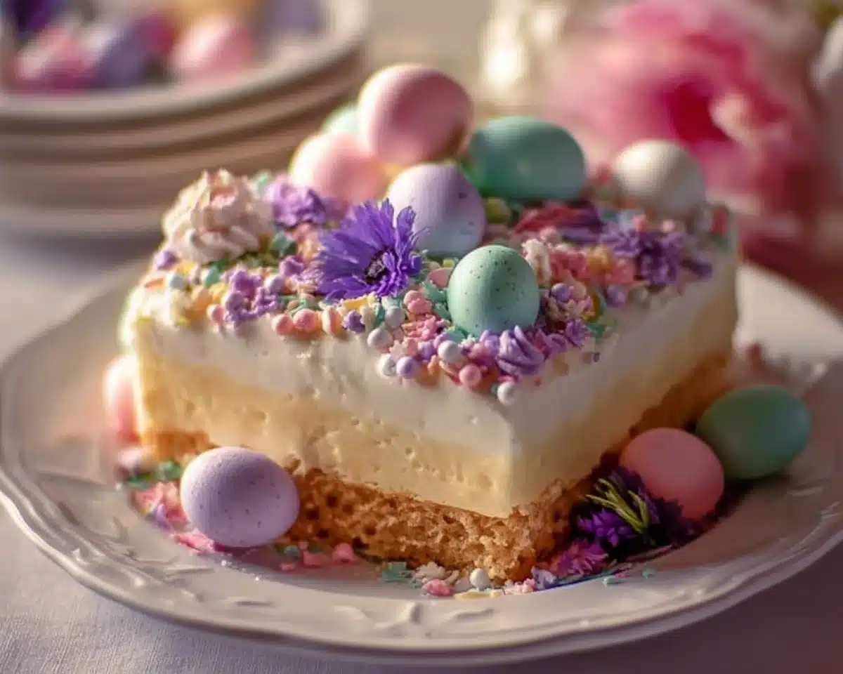 Delicious Easter cake decorated with spring themes for a festive celebration