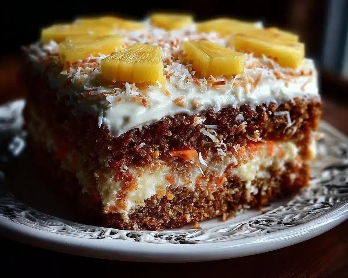 Hawaiian Carrot Pineapple Cake