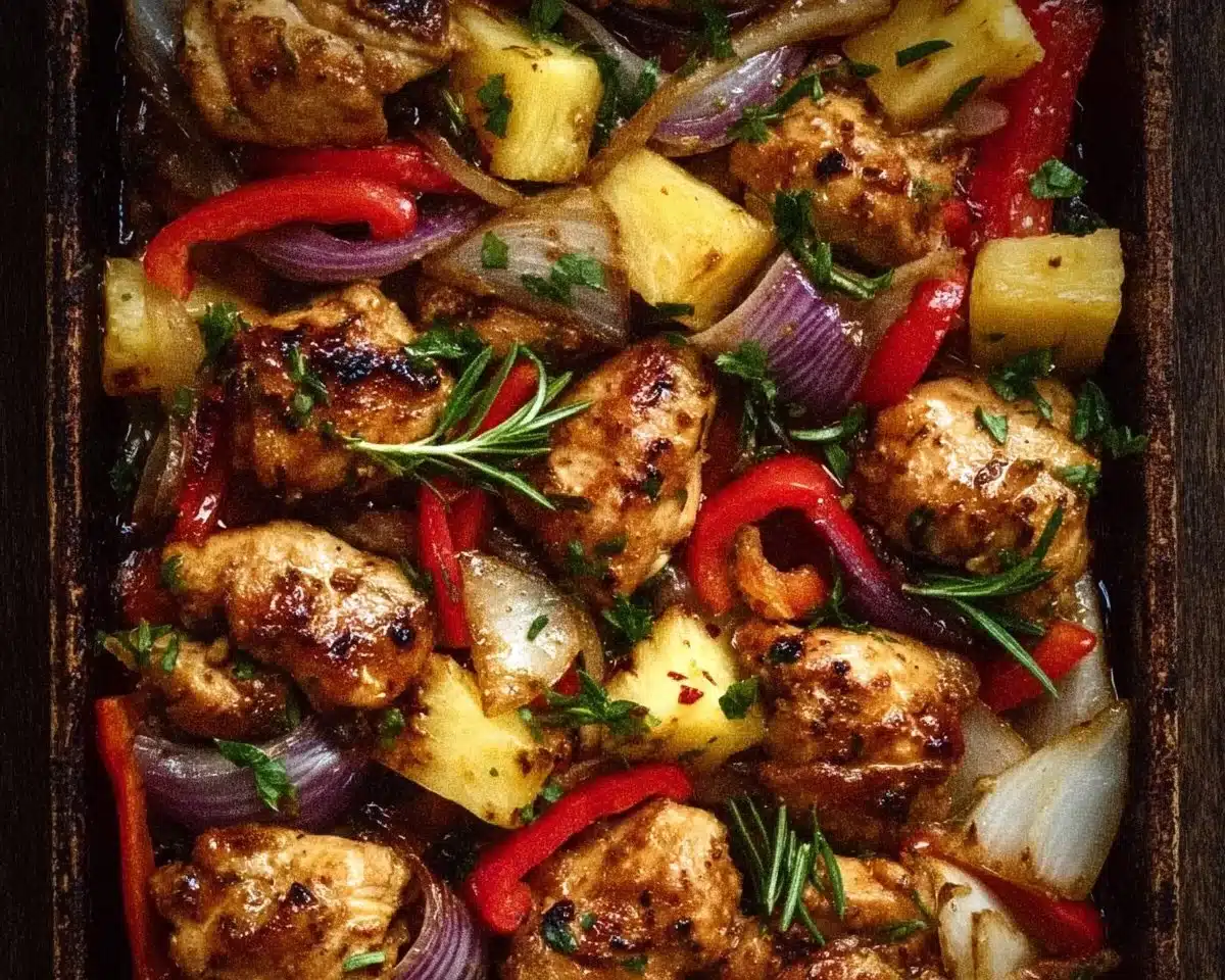 Hawaiian Chicken Sheet Pan