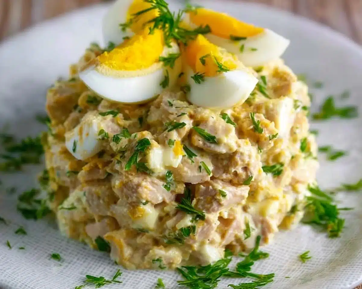 Healthy Keto Low Carb Tuna Egg Salad