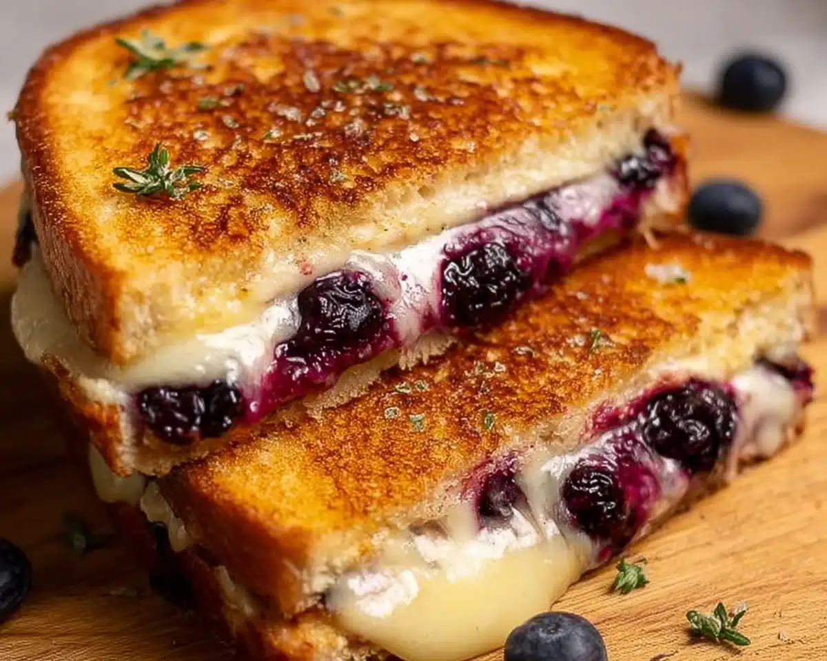Juicy Blueberry Grilled Cheese