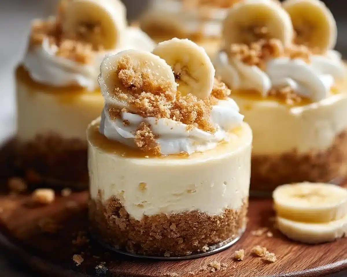 Mini Banana Pudding Cheesecakes