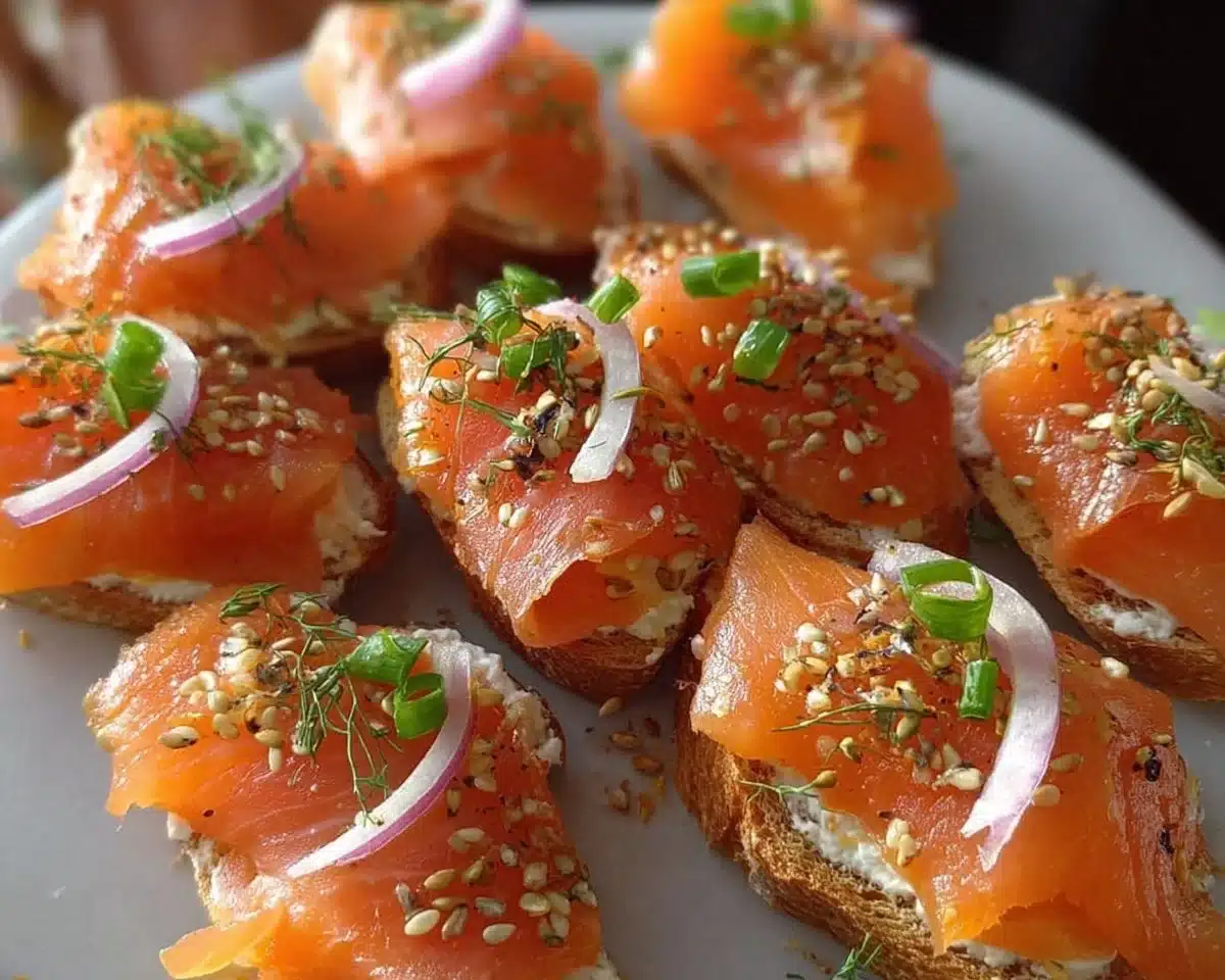 Smoked Salmon Crostini