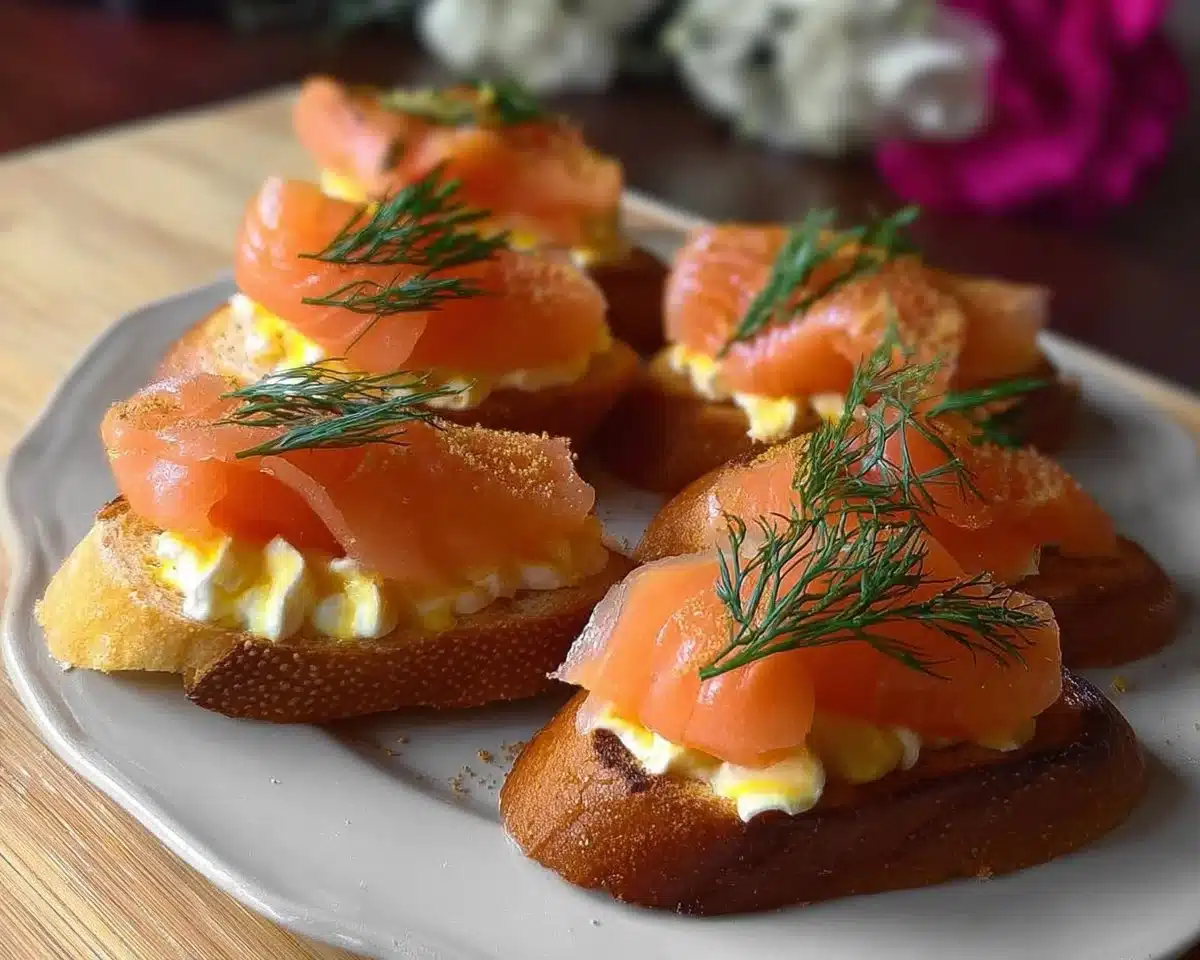 Smoked Salmon Crostini