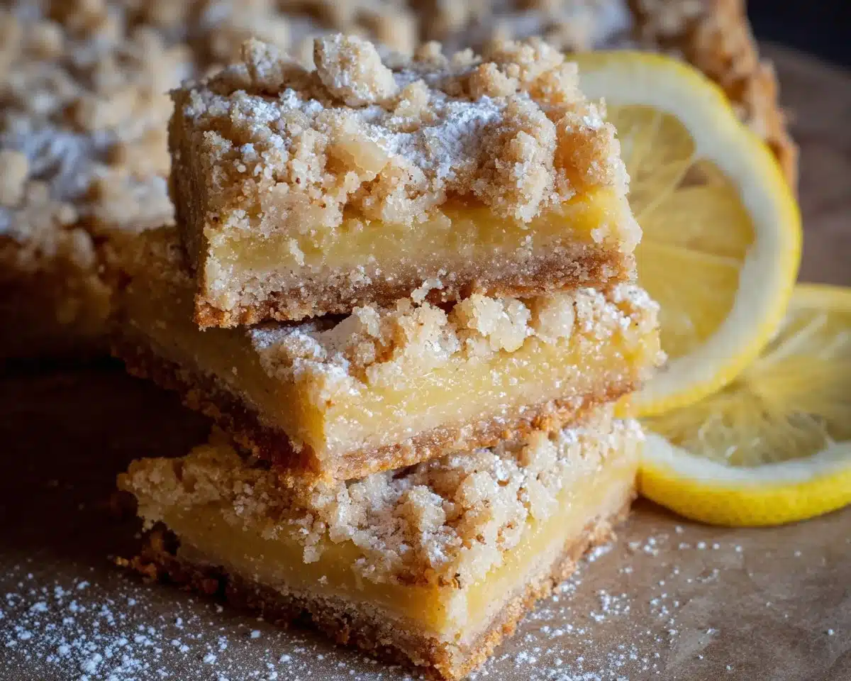 Vegan Lemon Crumb Bars