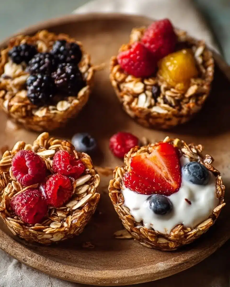 Easy Healthy Breakfast Granola Cups