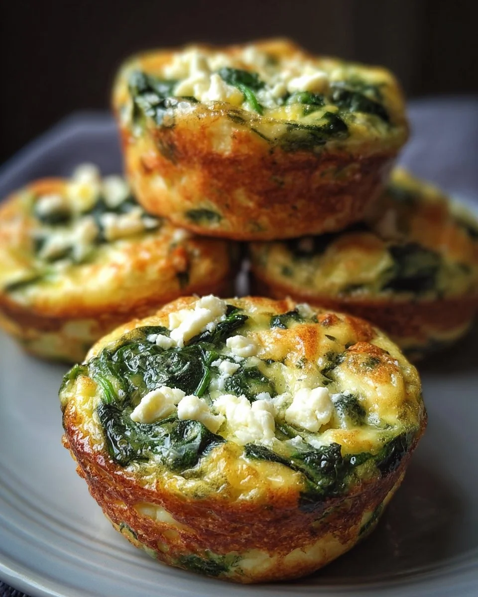 Egg Muffins with Spinach and Feta
