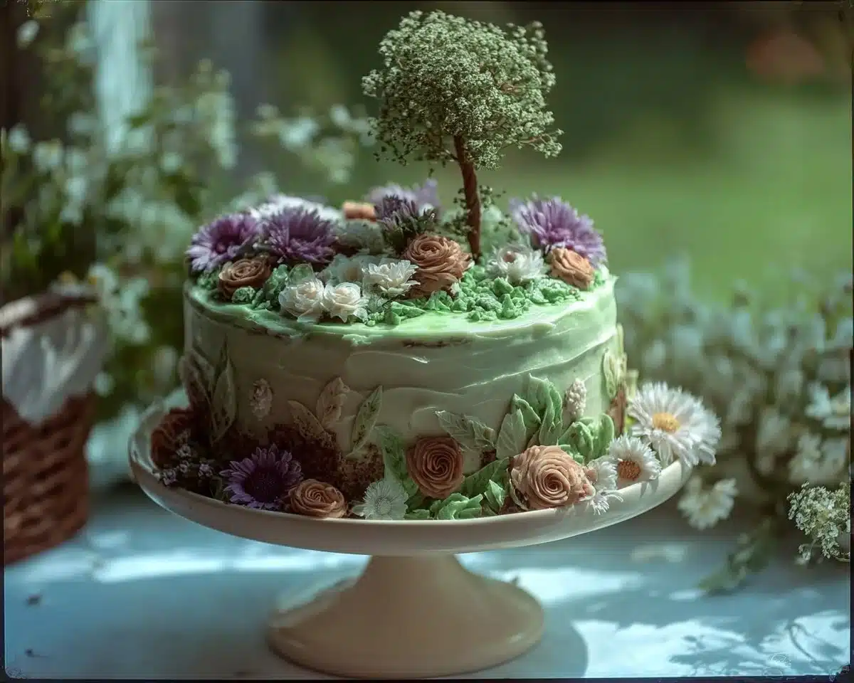 Garden-Inspired Cake