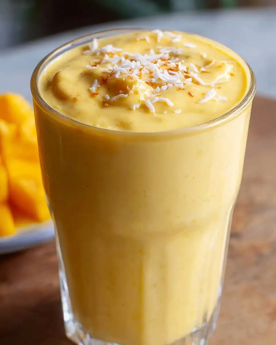 Mango Coconut Milk Smoothie