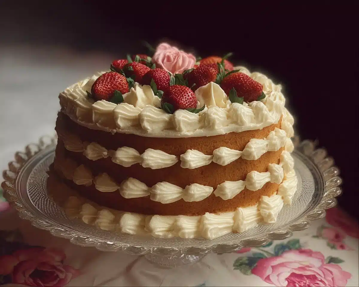 A slice of one of my favourite cakes ever, showcasing layers and frosting