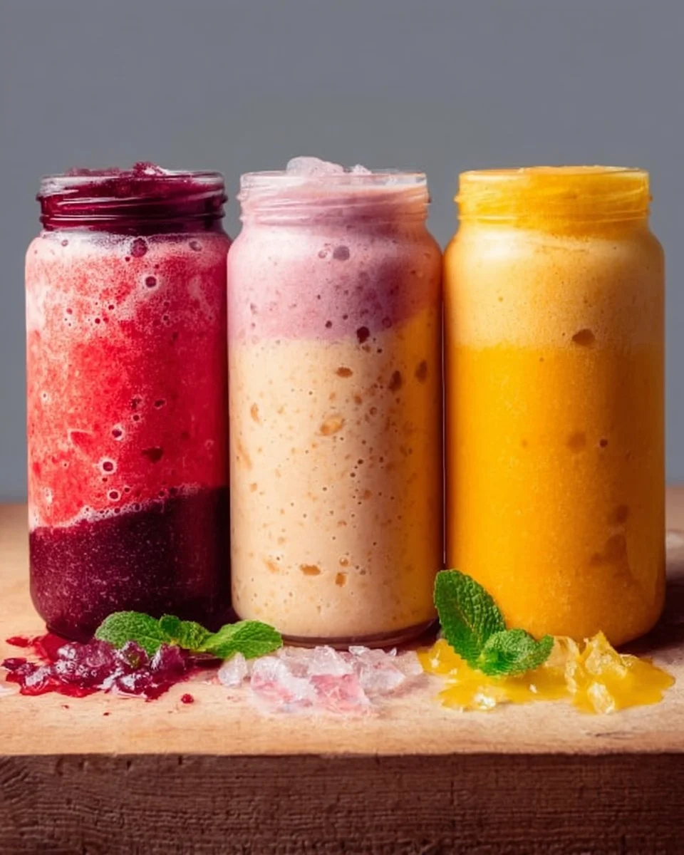 Refreshing smoothies made with fresh fruits and vegetables for a healthy boost