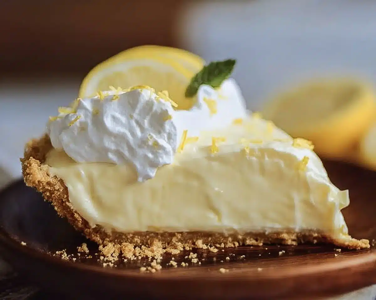 Sunshine Lemon Cream Pie (No Bake!) 🍋