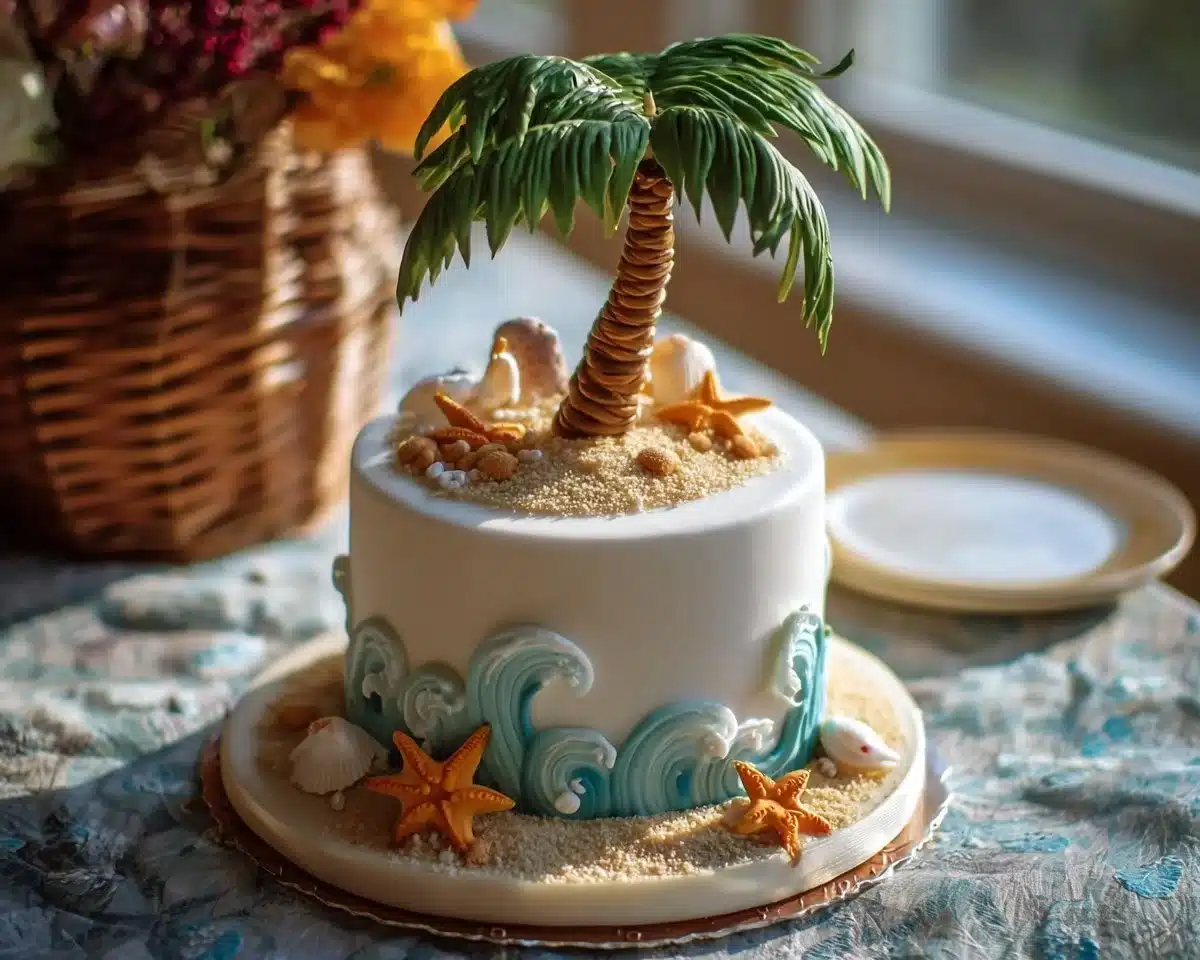 Will this palm tree wedding cake get married too?