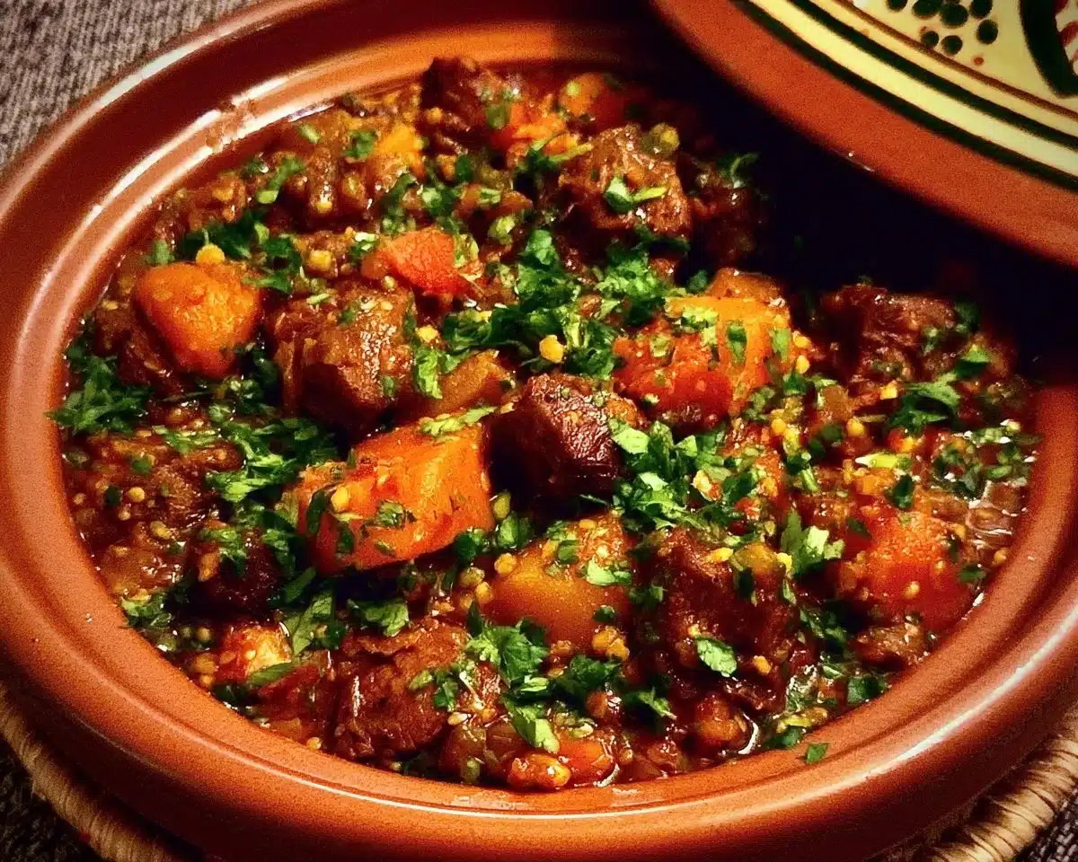 Authentic Moroccan Beef Tagine