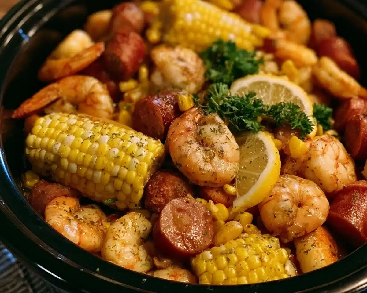 Crock Pot Shrimp Boil