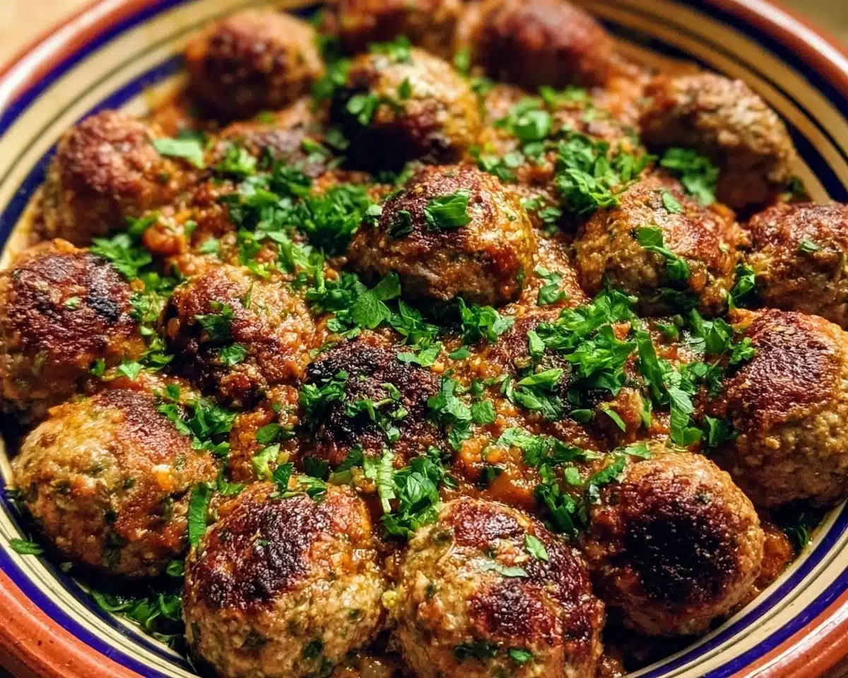 Moroccan Meatballs (Kefta Mkaoura)
