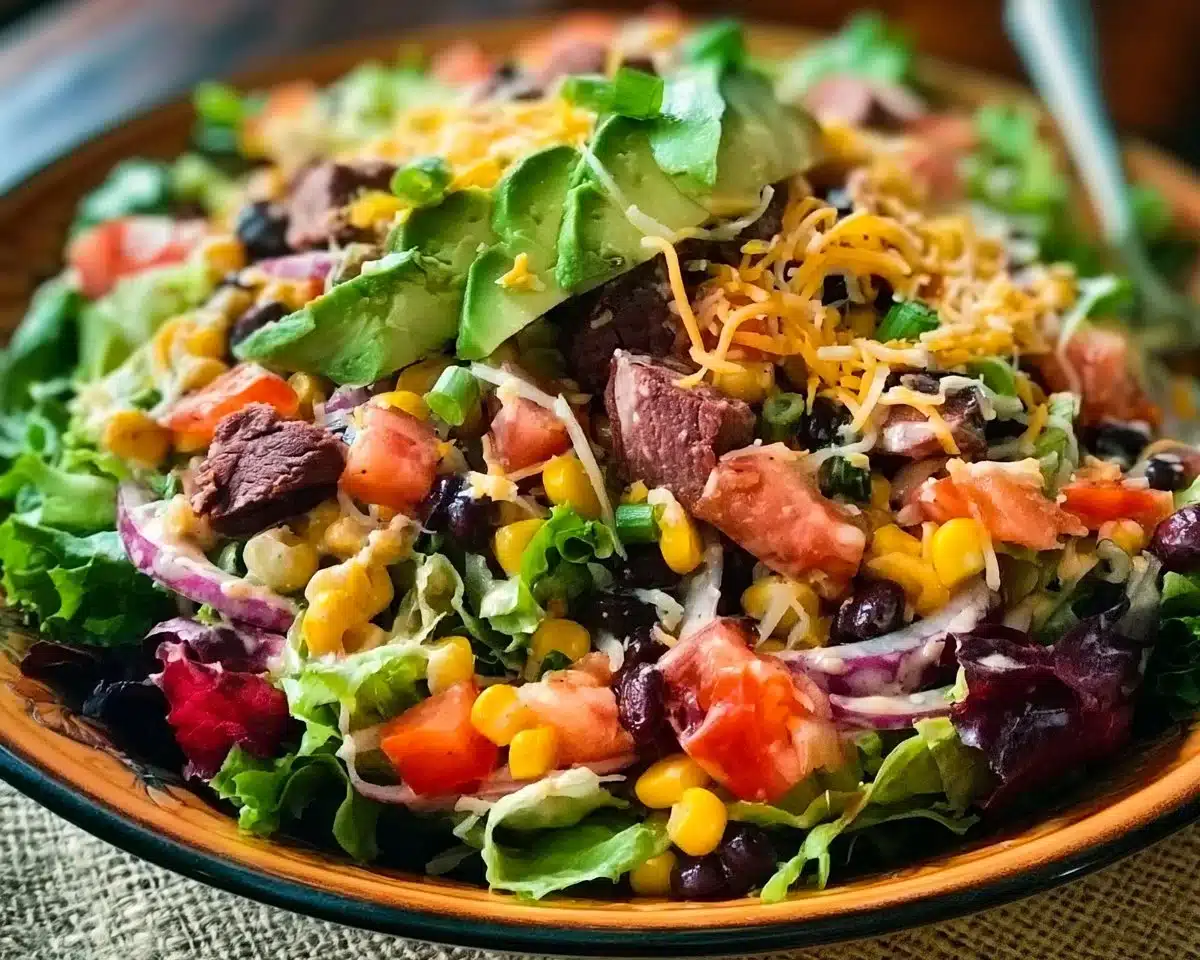 Satisfy Your Cravings with Savory Cowboy Salad Delight