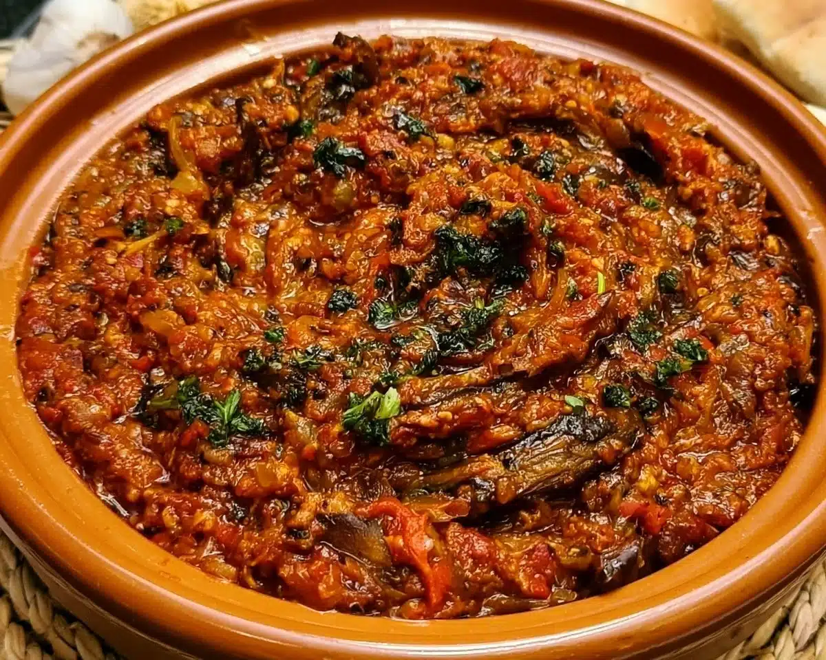 Zaalouk Moroccan Eggplant Salad