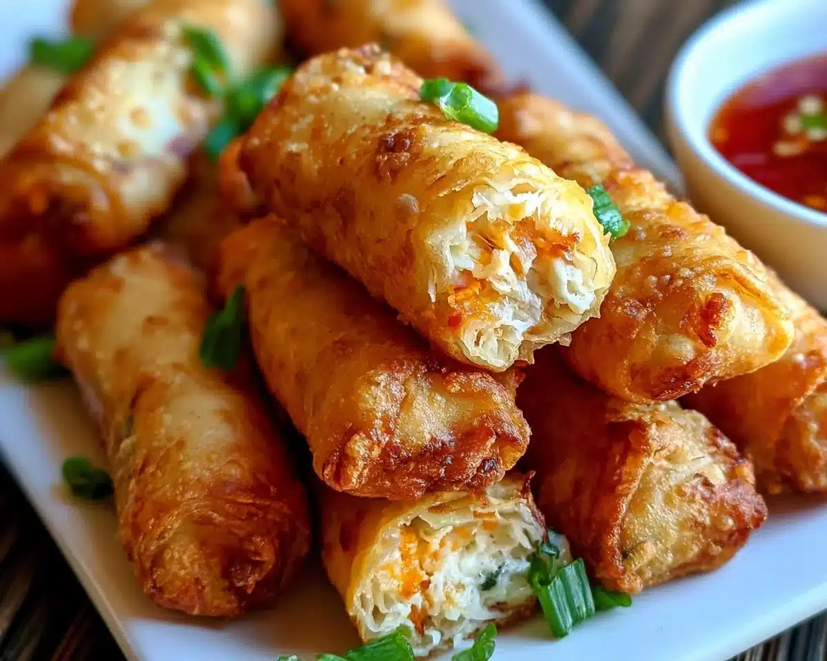 Crab Rangoon Egg Rolls