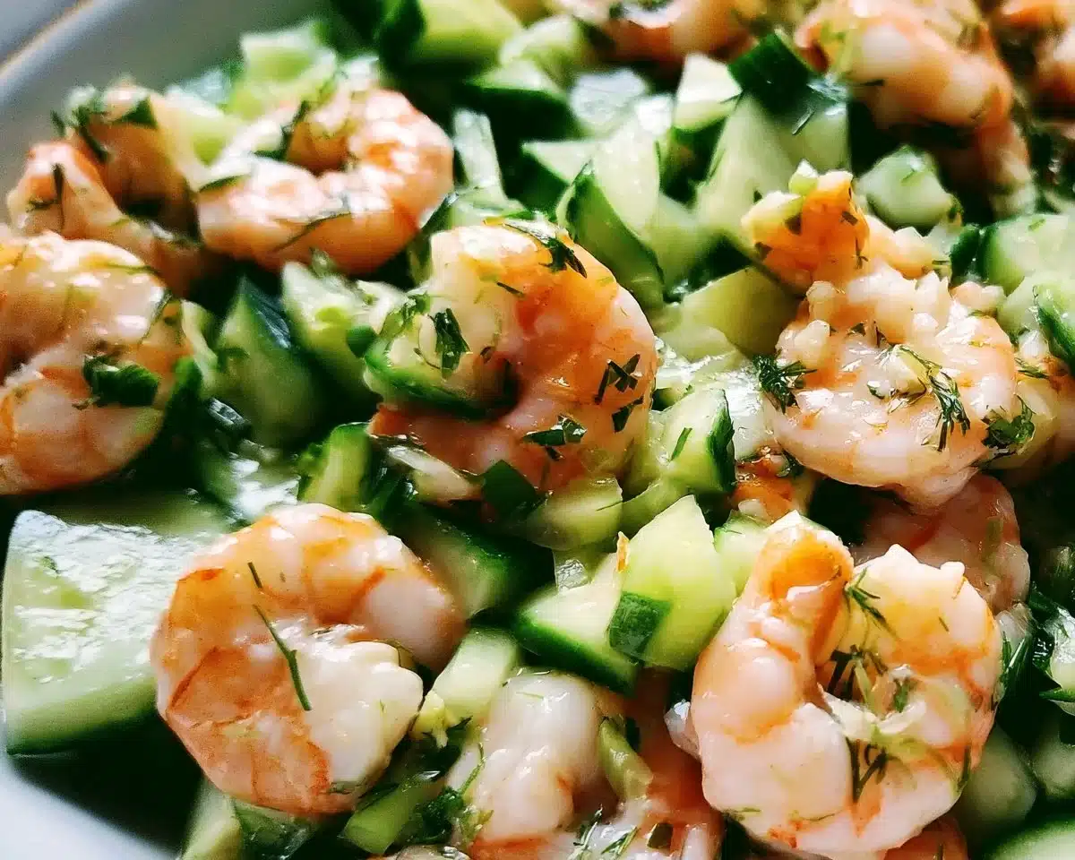 Cucumber Shrimp Salad