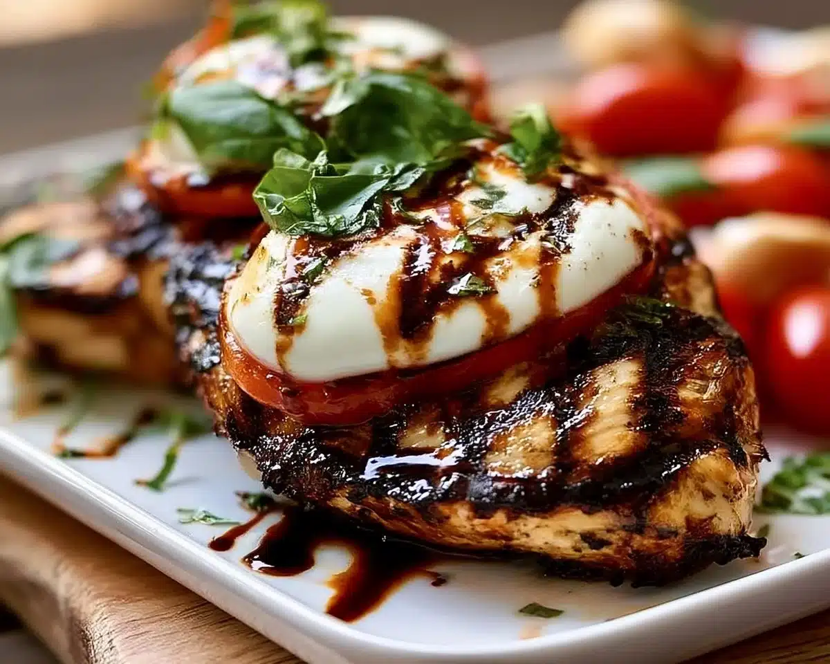 Easy Grilled Chicken Caprese