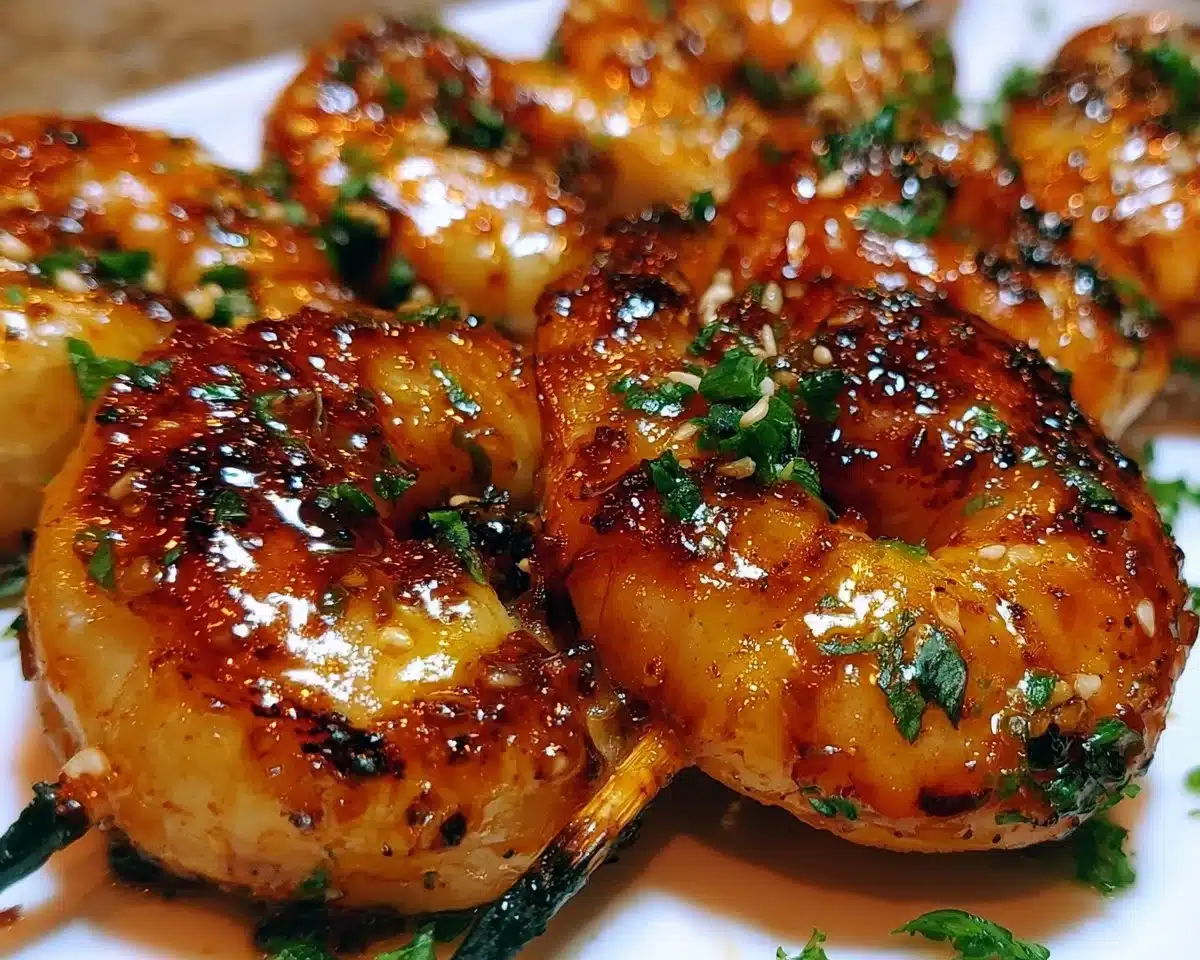 Honey Garlic Grilled Shrimp