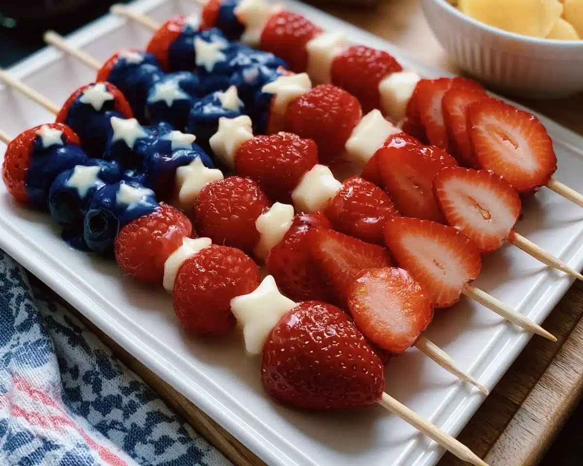 Patriotic Fruit Skewers