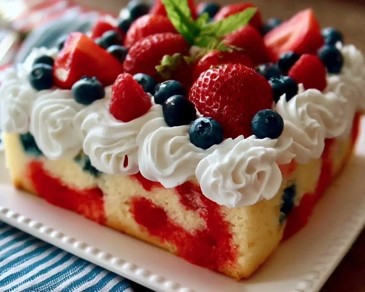 Patriotic Poke Cake