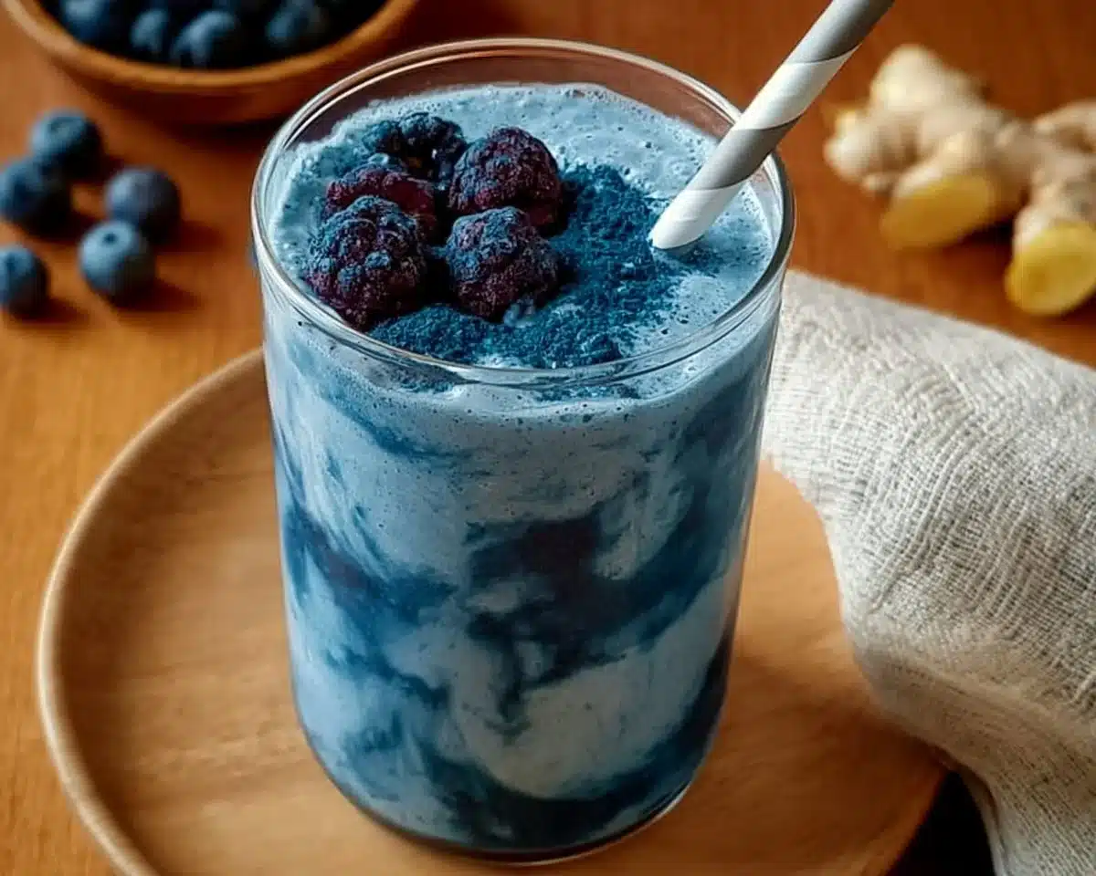 Creamy Blue Spirulina Smoothie