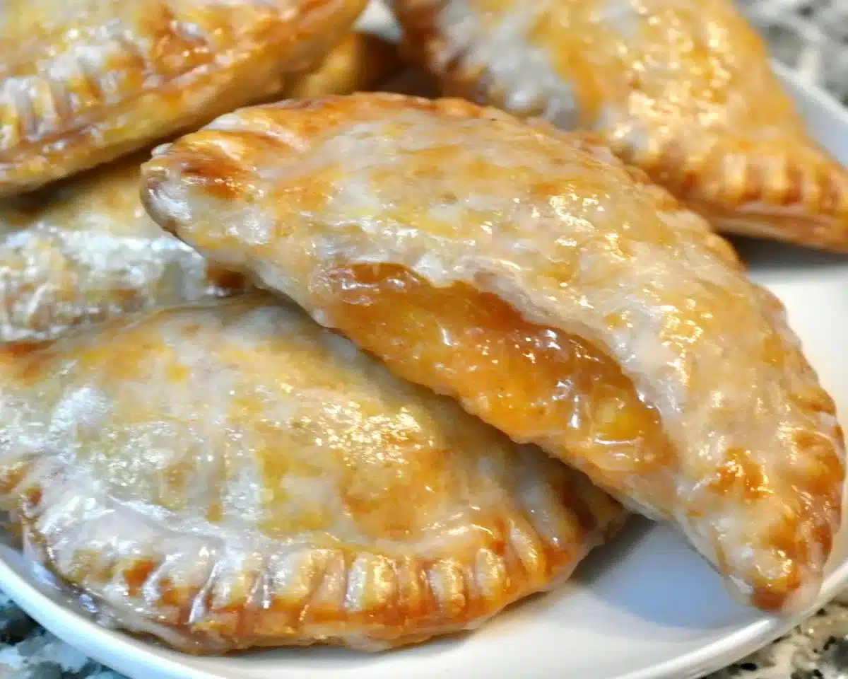 Glazed Peach Hand Pies